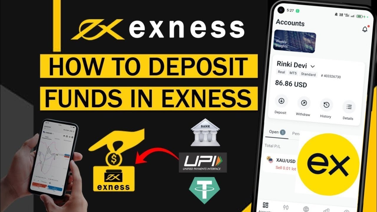 How to add fund in exness | Exness deposit with upi in india | Exness ...