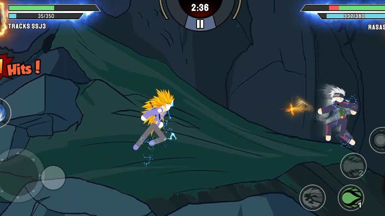 Stickman Warriors - Super Dragon Shadow Fight - (Tracks SSJ3 vs Rasashi) Android Gameplay #10