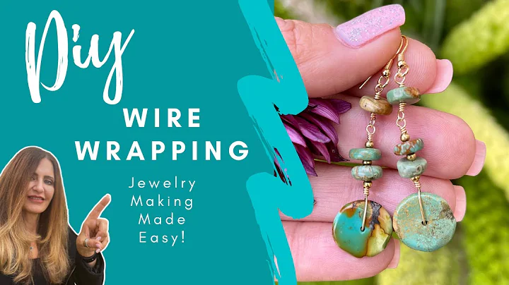 Wire Wrapping Techniques! DIY Beaded Turquoise Wir...