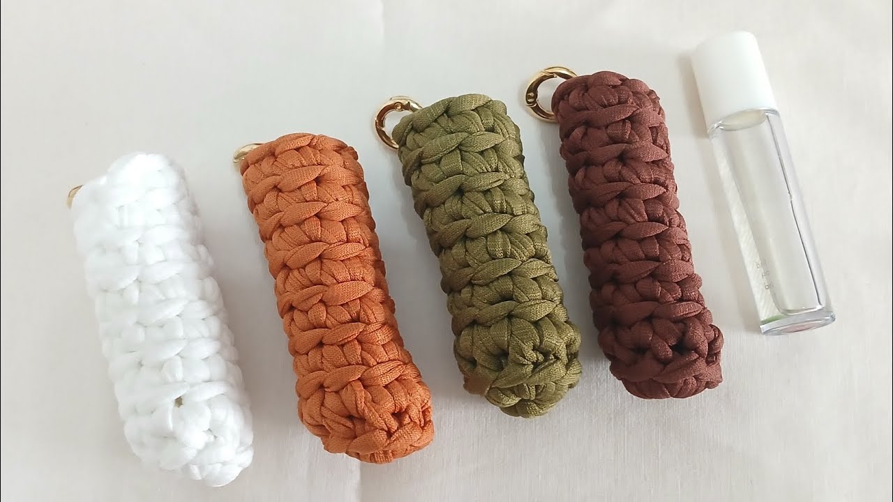 Porta gloss crochê  - passo a passo com fio de malha #fiodemalha #crochet #passoapasso 