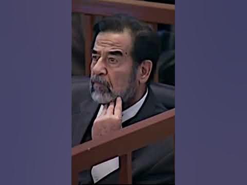 Hakim el isareti yaptigini düşünerek içini korku saldi SADDAM HÜSEYİN