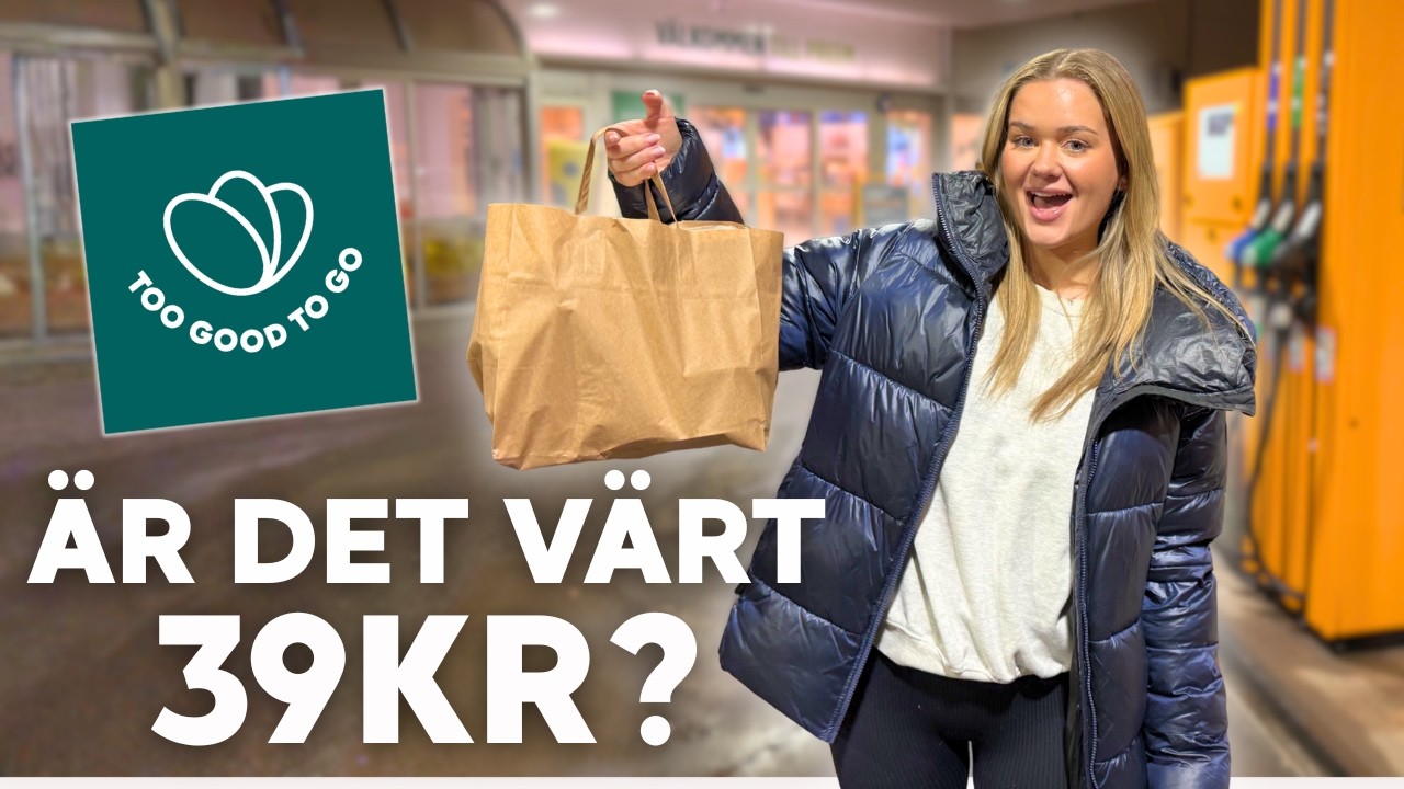 ÖVERRASKNINGSKASSE VÄRT 120KR från ToGoodToGo! Vlogg