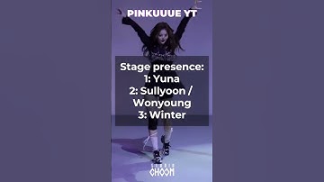 Ranking Yuna, Sullyoon, Wonyoung and Winter in different categories!✨ || PINKUUUE(●ˇ∀ˇ●) #Shorts