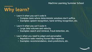 Information Amazon ML summer school  (1  Supervised Learning) Update