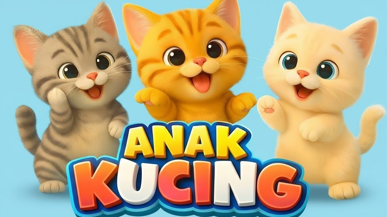 LAGU ANAK 🇮🇩 ANAK KUCING MEONG MEONG - KITTEN SONG - LAGU ANAK BALITA VIRAL