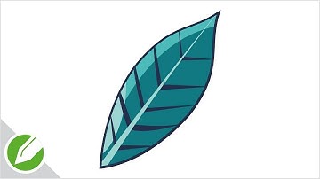 Turquoise Leaf Drawing with CorelDraw | Flat Vector Style | Drawing | CorelDraw Tutorial