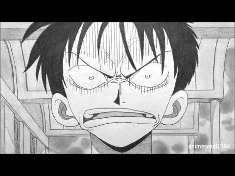 シャーペンで名場面再現シリーズ・ワンピース(うちの航海士を泣かすなよ)