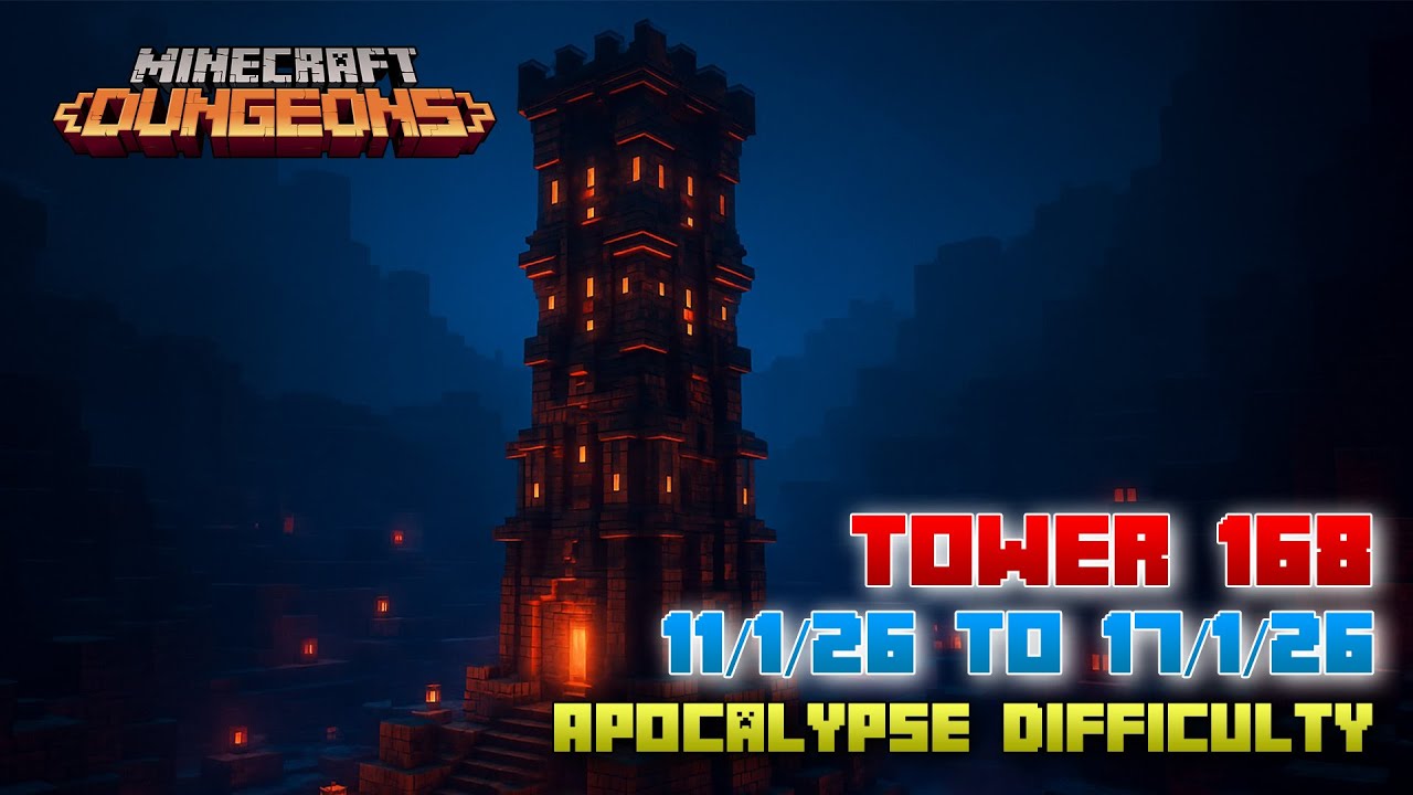 The Tower 168 [Apocalypse] Full Climb, Guide & Strategy, Minecraft Dungeons Fauna Faire