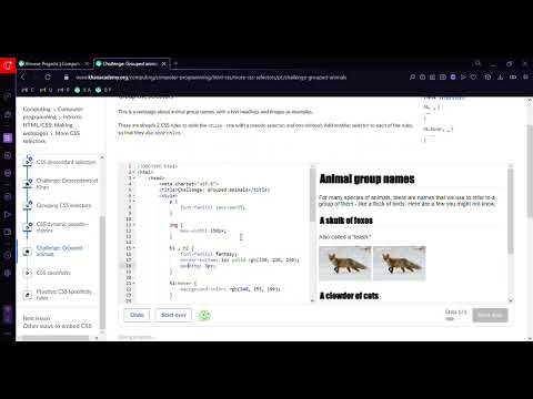 Challenge: Grouped animals {Khan academy}