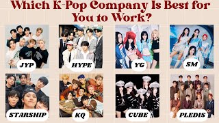 Which K-Pop Company Is Written in Your Destiny?✨| Personality Quiz @quizgalaxtopia