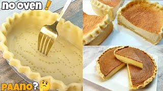 [Sub] NO OVEN Egg Pie! | Pinoy Egg Pie Recipe With & Without Oven | Pangnegosyo