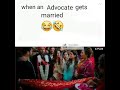Funny clip when an advocate gets married