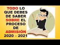 Soy Docente: TODO SOBRE EL PROCESO DE ADMISIÓN 2020 – 2021