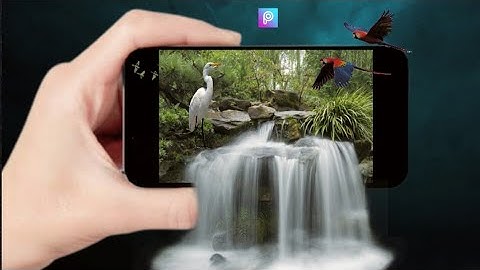 How To Do a 3D Waterfall Pop Out Effect In Mobile Phone I PicsArt Editing
