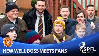 Ian Baraclough meets Motherwell fans at Fir Park