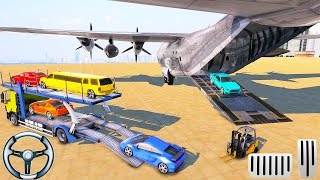 Car Transporter Truck Driver:Cargo Plane Simulator Android Gameplay Part 1 screenshot 4