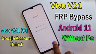 Vivo V21 5G (V2066) FRP Bypass || Google Account Remove Without Pc || Vivo V21 5G FRP Unlock || 2021