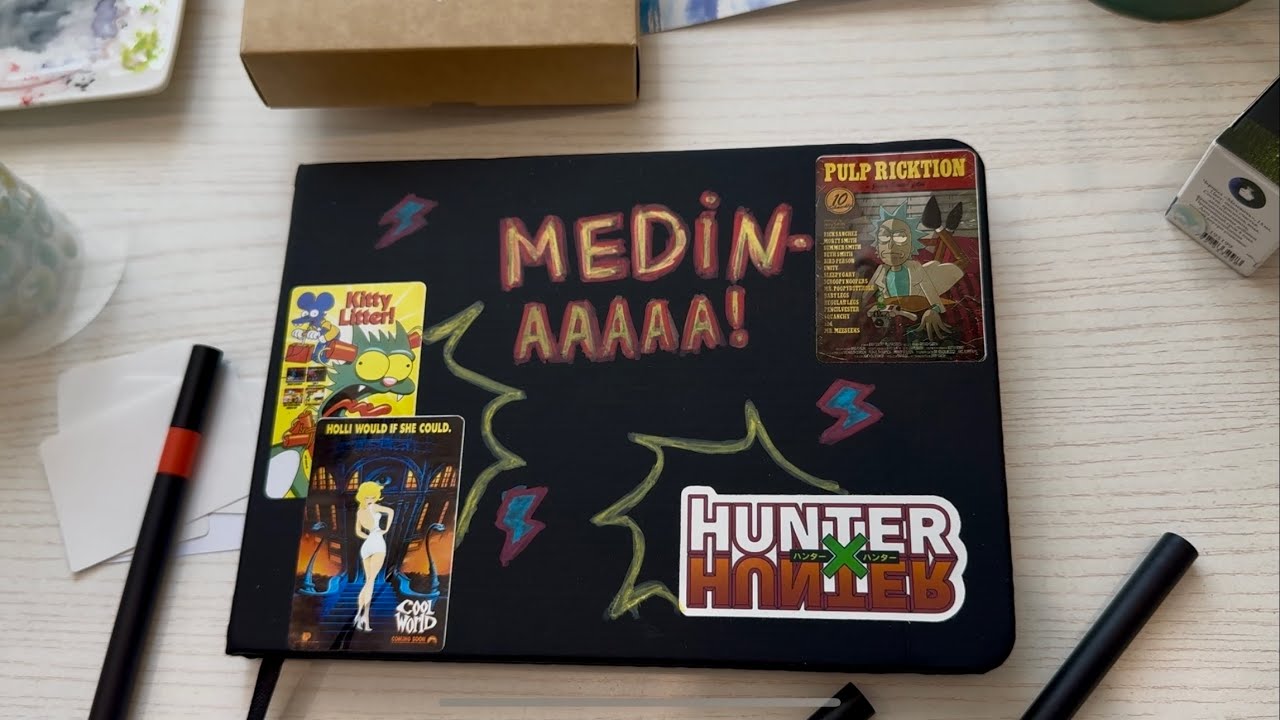 украшение скетчбука и нытье о творчестве