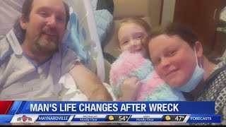 Knoxville man paralyzed after car wreck; family looking to better days