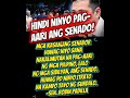 YEHEY!WOW! ROBIN PADILLA PUMALAG VS GATCHALIAN SENADO ISINARA YAY!#comedy#jokes#funny#foryou#shorts