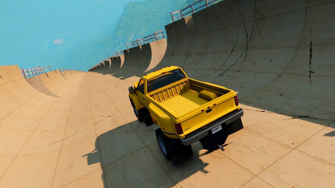 Broken Mega Ramp VS Trucks & Buses - BeamNG.drive || Beamng Boom ...