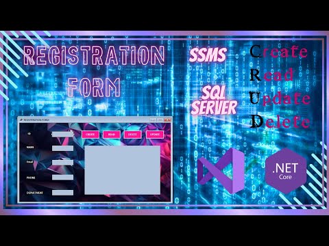 Desktop CRUD Application in C# with SQL Server Registration Form| (Windows Forms + SQL SERVER)
