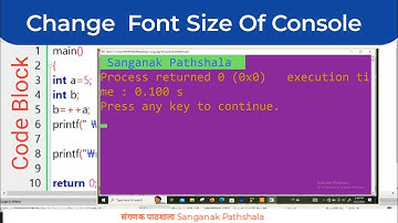 Code Block Me  change console background and font color || change the font size of console out put