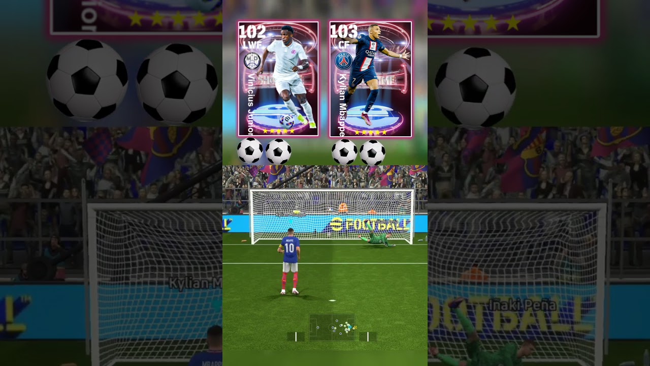 Vinicuis Jr vs Mbappe in eFootball 2025 Mobile 