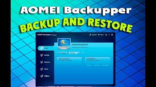 AOMEI Backupper создание образа Windows 10 и восстановление из образа