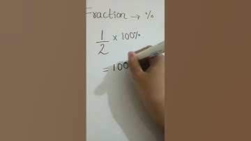 Breuk naar percentage | Omzetten naar percentage | Kort & Gemakkelijk #wiskunde #wiskunde