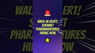 Sekhmet Pharmaventures Walk-In 2025 | BSc/Diploma/BE Chemical Jobs | Pharma Production Hiring #jobs