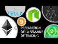 Préparation de la semaine de trading sur cryptos