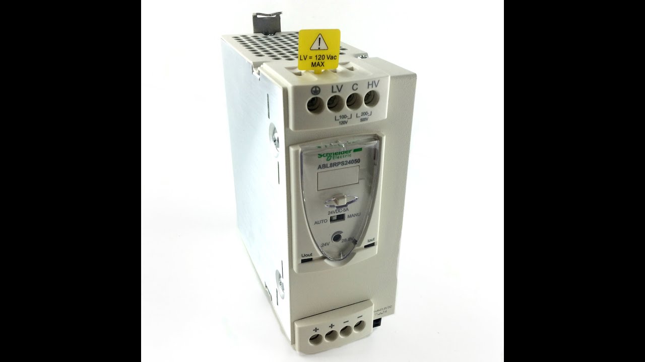 ABL8RPS24050 Блоки питания на DIN-рейку, 100-500В~, 120 Вт, 24В=, 5A ...