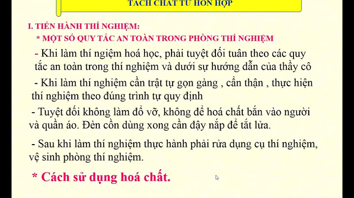 Bài thực hành hóa tính chất nóng chảy năm 2024