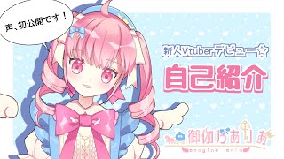 「【新人Vtuber】御伽乃ありあ、自己紹介します💕【祝🎊デビュー‼】」のサムネイル