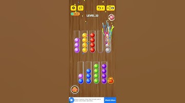 Ball sort puzzle 2021 level 22 #shorts