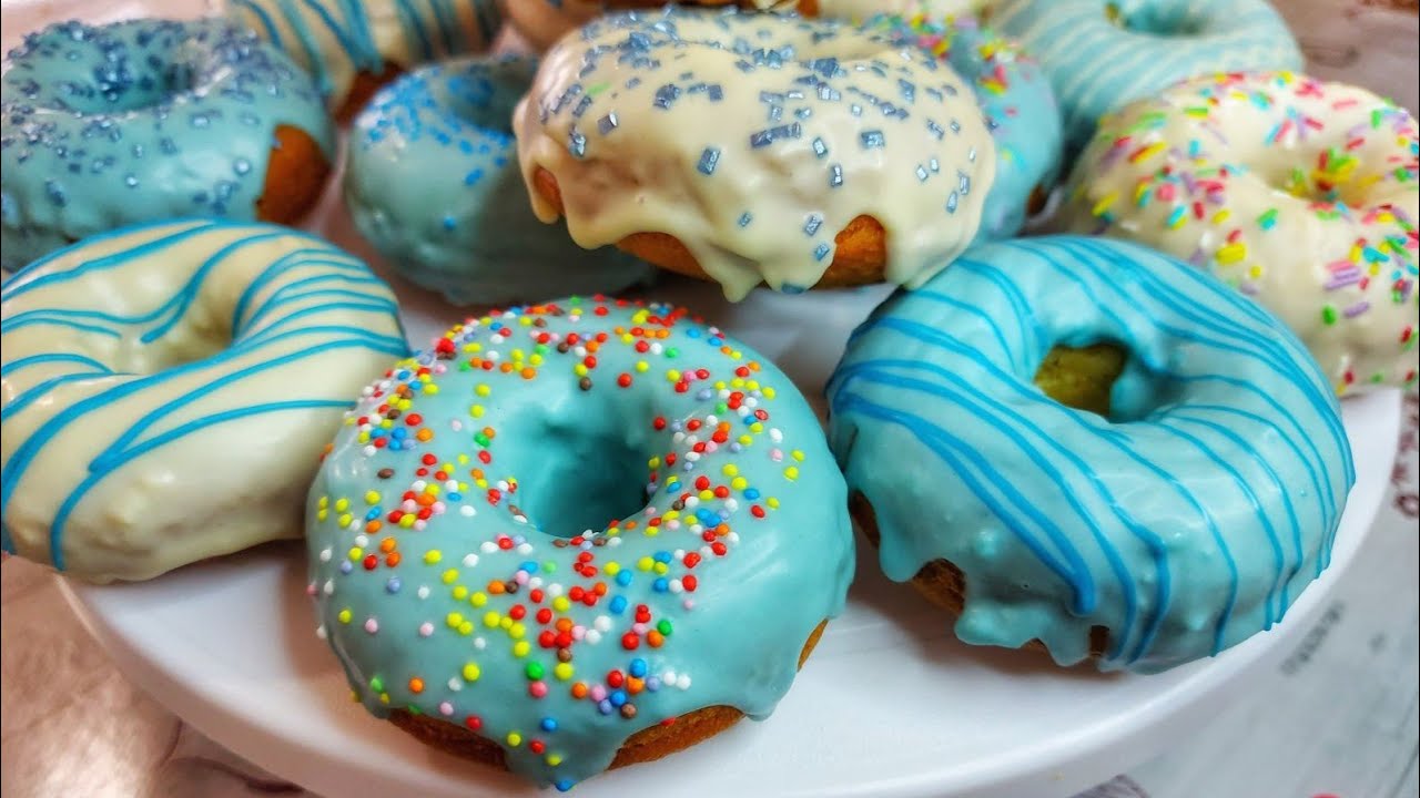 Запеченные американские пончики из духовки/без машины