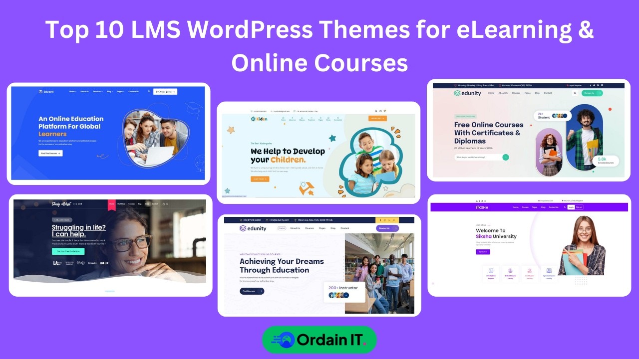 10 best LMS WordPress Themes for eLearning & Online Courses - YouTube