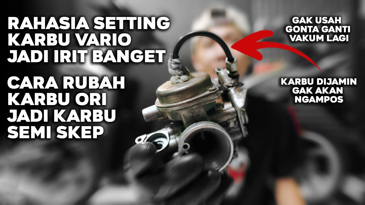 CARA RUBAH KARBU VARIO JADI KARBU SEMI SKEP #variokarbu #variotechno110 #variomodifikasi