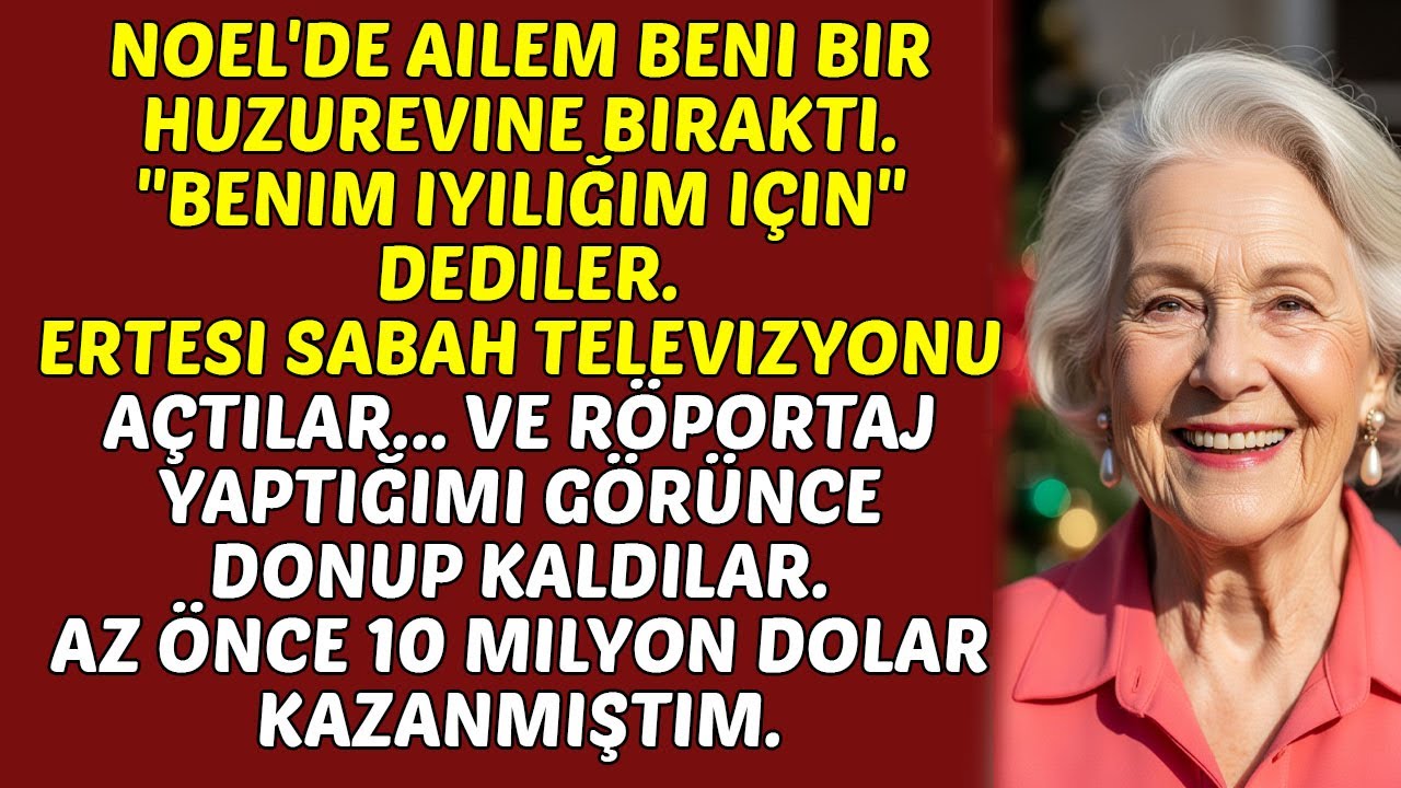 Noel gecesi ailem beni yalnız bıraktı. Ertesi sabah TV’deydim — az önce 10 milyon dolar kazanmıştım.