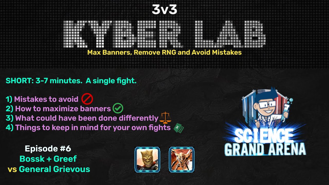 Kyber Lab #6 - Bossk vs General Grievous - GAC Fight Review