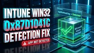 Full Intune Win32 App Error 0x87D1041C Fix Detection Rules & AppWorkload Log Guide