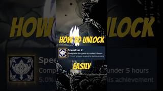 How to EASILY UNLOCK the speedrun achievements in HOLLOW KNIGHT #hollowknight #silksong #speedrun