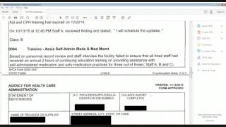ALF Training Webinar 18: Admission Criteria, Staffing, & License Activity