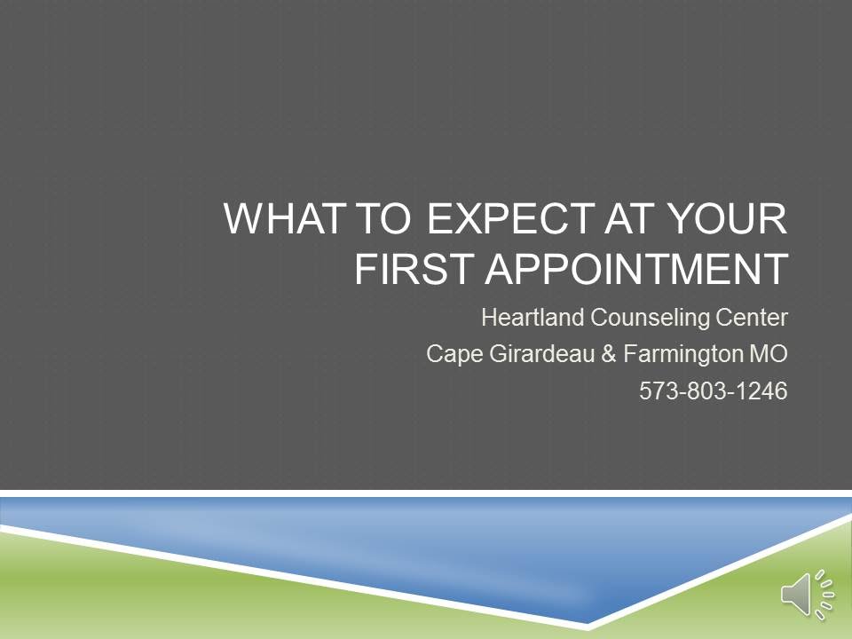 Heartland Counseling Center First Counseling Appointment YouTube