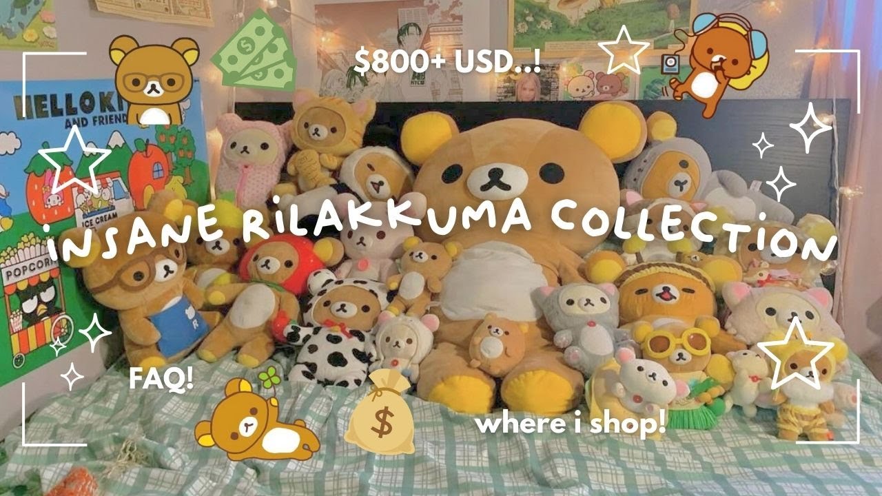 my *alarming* rilakkuma collection ☆ ($800+ USD....) (i do NOT have a shopping problem thx :3)