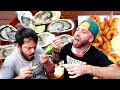 Brazilian STREET FOOD in FLORIANOPOLIS!! Shrimp, Oysters & Hot Dog | Florianopolis, Brazil