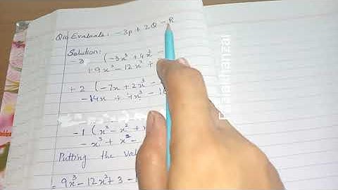 Fundamental Operation of Polynomial .Ex.no 7.2 Q10 #foziakhanzai