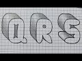 3D Drawing Graffiti Bubble Letters A To Z / How To Draw Capital Letter A Z For Beginners Art