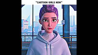 Cartoon Girls Now Vs Then 💀🔥 | #cartoongirl #nowvsthen #shorts